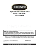 Preview for 1 page of DutchWest DutchWest CDW247001 Owner'S Manual