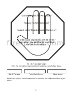 Preview for 2 page of DutchWest DW2500 Series Owner'S Manual