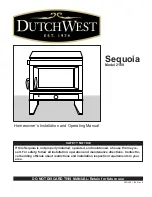 DutchWest Sequoia 2160 Homeowner'S Installation And Operating Manual preview