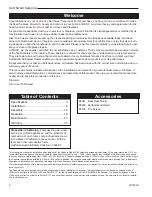 Preview for 2 page of DutchWest Sequoia 2160 Homeowner'S Installation And Operating Manual