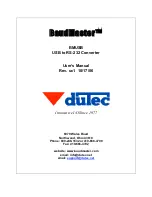 Предварительный просмотр 1 страницы Dutec BaudMaster BMUSB User Manual