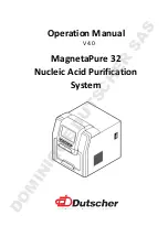 DUTSCHER MagnetaPure 32 Operation Manual предпросмотр