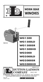 Dutton-Lainson WG1500 Original Instructions Manual preview