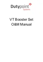 Предварительный просмотр 1 страницы Dutypoint VT Booster Set O & M Manual