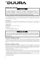 Preview for 32 page of DUURA DI452B Service, Installation, And Instruction Manual