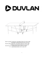 Предварительный просмотр 1 страницы DUVLAN 5829 User Manual