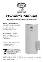 Предварительный просмотр 1 страницы Dux Ecosmart 250DP0 Owner'S Manual