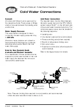 Предварительный просмотр 17 страницы Dux Ecosmart 250DP0 Owner'S Manual