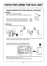 Предварительный просмотр 21 страницы Dux Endurance six Installation And Operating Instructions Manual