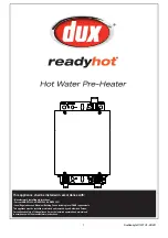 Dux ReadyHot series Installation Manual предпросмотр