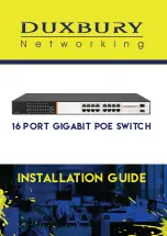 Duxbury Networking N.JGS516PE-100EUS Installation Manual preview