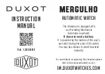 Duxot MERGULHO Instruction Manual preview