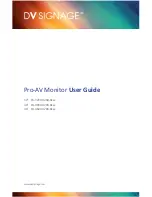 DV Signage 32" PA-3200-0200-0xxx User Manual preview