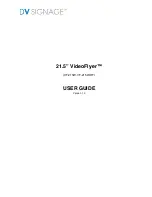 Preview for 1 page of DV Signage Openframe VF-215W-OF User Manual