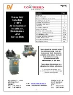 Preview for 1 page of DV Systems HDI Installation Maintenance And Service Manual