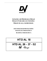 DV Systems HTD AL 18 Instruction And Maintenance Manual preview