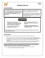 Preview for 12 page of DV Systems K100-C Installation Manual