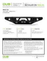 DV8 FBGX-02 Installation Manual preview