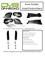 Preview for 1 page of DV8 Inner Fender Install Instructions