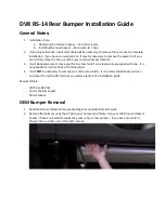 DV8 RS-14 Installation Manual preview
