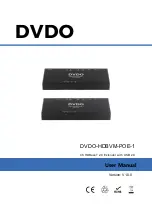 DVDO HDBVM-POE-1 User Manual preview