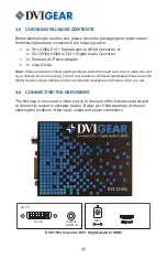 Предварительный просмотр 5 страницы DVIGear DVI-3150a User Manual