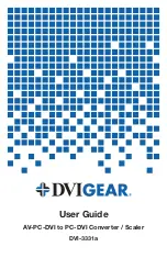 Предварительный просмотр 1 страницы DVIGear DVI-3331a User Manual