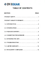 Предварительный просмотр 2 страницы DVIGear DVI-3531a User Manual