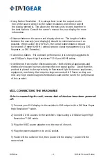 Preview for 6 page of DVIGear DVI-4121 User Manual