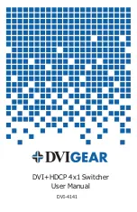 Preview for 1 page of DVIGear DVI-4141 User Manual