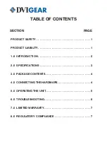 Preview for 2 page of DVIGear DVI-7171c User Manual