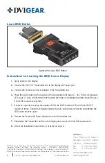 Preview for 4 page of DVIGear DVI-7311 Quick Start Manual