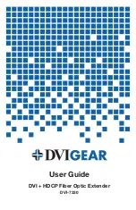 Preview for 1 page of DVIGear DVI-7330 User Manual