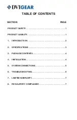 Preview for 2 page of DVIGear DVI-7360 User Manual