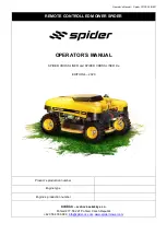 Предварительный просмотр 1 страницы Dvorak SPIDER CROSS LINER Operator'S Manual