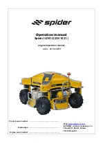 Dvorak Spider ILD01G Operation Manual preview