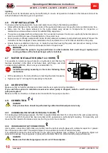 Предварительный просмотр 12 страницы DVP LB.40WR Operating And Maintenance Instructions Manual