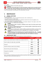 Предварительный просмотр 15 страницы DVP LB.40WR Operating And Maintenance Instructions Manual