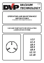 DVP LB.5 Operating And Maintenance Instructions Manual preview