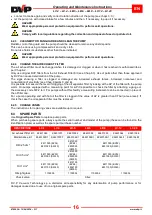 Preview for 17 page of DVP LB.5 Operating And Maintenance Instructions Manual