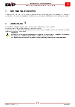 Preview for 106 page of DVP LB.5 Operating And Maintenance Instructions Manual