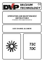 Preview for 1 page of DVP TDC 150 Operating And Maintenance Instructions Manual