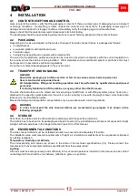 Preview for 14 page of DVP TDC 150 Operating And Maintenance Instructions Manual