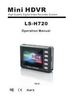 Предварительный просмотр 1 страницы DVR LS-H720 Operation Manual