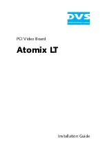 Предварительный просмотр 1 страницы DVS Atomix LT Installation Manual