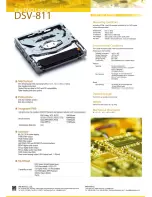 DVS Car DVD Loader DSV-811 Specification Sheet предпросмотр