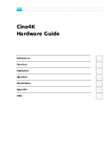 Preview for 3 page of DVS Cine4K Hardware Manual