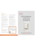 Preview for 1 page of DVS EC Reclaim Plus User Manual