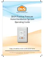 Предварительный просмотр 1 страницы DVS Positive Pressure Home Ventilation System Operating Manual