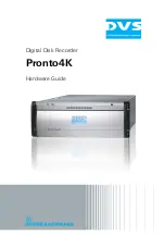 Предварительный просмотр 1 страницы DVS Pronto4K Hardware Manual